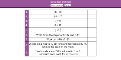GCSE Skills Test thumbnail